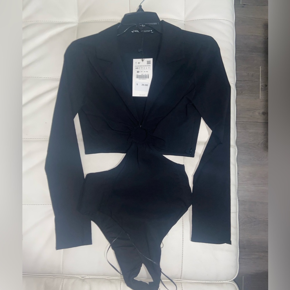 Brand New, Zara Linen Blend Body Suit XS